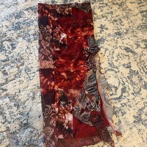 Bohemian Patchwork Maxi Skirt